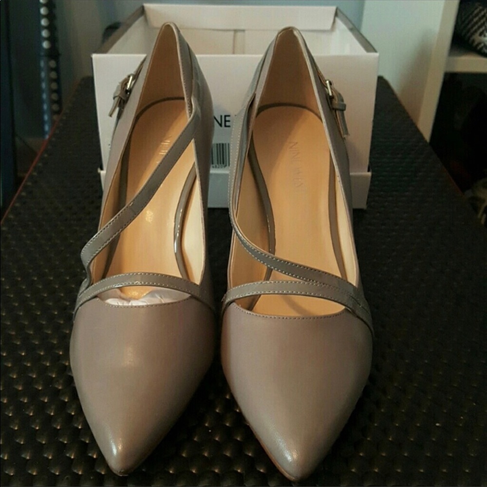 Nine West grey heels